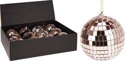 Home & Styling Christmas bauble mirror ball 8cm rose gold decoration