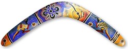 Boomerang Fan wooden boomerang Aboriginal right-handed 30m outdoor multi