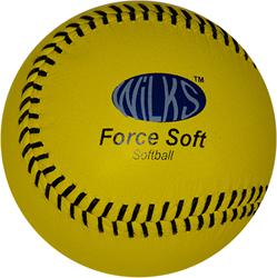 Aresson Softball Ball Wilks Force - leather practice ball multicolor 11.5 cm