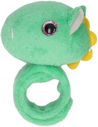 Plush slap bracelet dino toy colorful accessory
