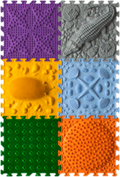 Ortoto Sensory Massage Puzzle Mats Grass box 8 pieces