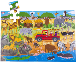 Bigjigs African Adventure Floor Puzzle (48 piece)