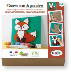 Aladine 3D MDF craft set fox - creative painting toy for kids