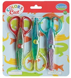 Aladine zigzag craft scissors for kids - creative scissors
