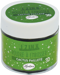 Aladine embossing powder 25 ml glitter cactus for crafting