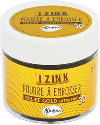 Aladine embossing powder 25 ml gold extra fine for crafting