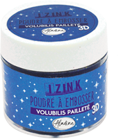 Aladine embossing powder glitter 25 ml Volubilis blue craft material