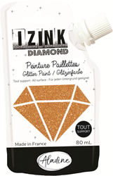 Aladine glitter paint Izink Diamond 80 ml copper for creative projects