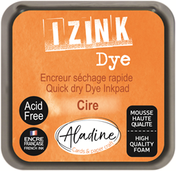 Aladine ink pad Izink Dye orange 5x5 cm for creative crafting