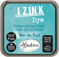 Aladine ink pad light blue 5x5 cm - Izink Dye ink