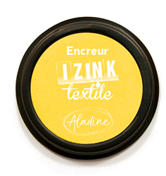 Aladine textile ink pad yellow - fabric stamp pad for textiles