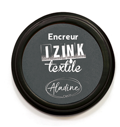 Aladine textile ink pad grey - fabric stamp ink for textiles