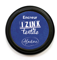 Aladine textile ink pad indigo - fabric stamping pad for textiles