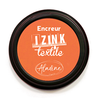 Aladine textile ink pad orange - fabric stamp pad for textiles