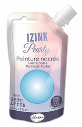 Aladine mother of pearl craft paint 80 ml azure blue creative