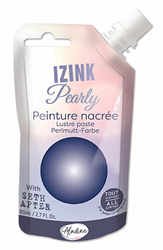 Aladine pearly paint blue - creative hobby paint 80 ml
