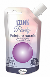 Aladine mother of pearl paint Izink Pearly 80 ml lavender for creative crafts