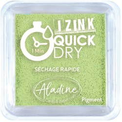 Aladine ink pad quick dry 5x5 cm anise green for stamping crafts