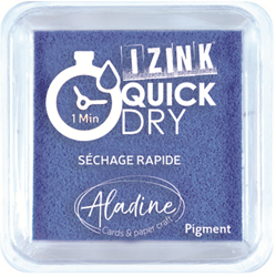 Aladine ink pad blue quick-dry 5x5 cm for card making crafts