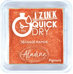 Aladine ink pad quick dry pigment 5x5 cm orange card making