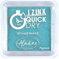 Aladine ink pad pigment quick dry 5x5 cm sea blue stamping craft