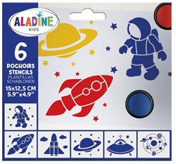 Aladine stencils space - creative templates for kids