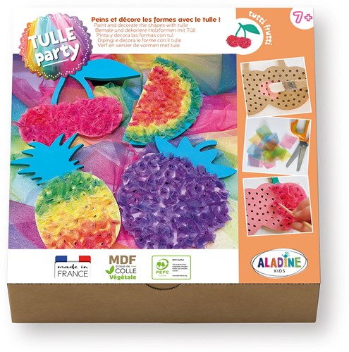 Aladine creative tulle craft set for kids - colorful toy