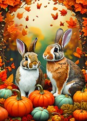 Alipson Puzzle autumn bunnies jigsaw puzzle 500 pieces multicolor