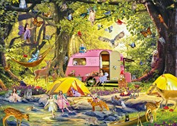 Alipson Puzzle jigsaw puzzle Camping des Fées forest friends 1000 pieces