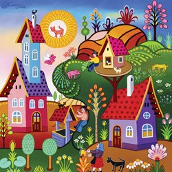 Alipson Puzzle jigsaw puzzle Cat Sun - 1000 pieces colorful toy