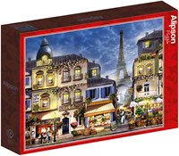 Alipson Puzzle jigsaw Old Paris - 1000 pieces - colorful puzzle fun-2