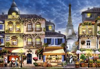 Alipson Puzzle jigsaw Old Paris - 1000 pieces - colorful puzzle fun