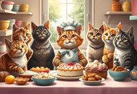 Alipson Puzzle cat puzzle Pastry Cats in Action - 1000 pieces