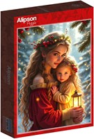 Alipson Puzzle Christmas jigsaw mother daughter 1000 pieces-2
