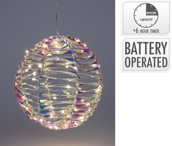 Bal 25cm 40 LED Iriserend op batterij