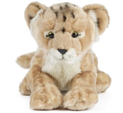 Living Nature lion cub plush toy - realistic cuddly animal - 35 cm