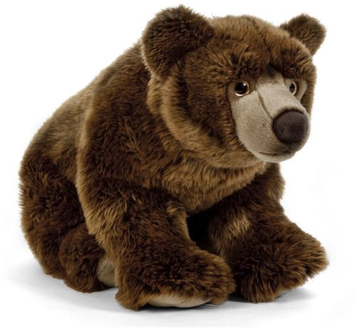 Living Nature plush brown bear large 45cm stuffed animal toy