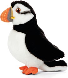 Living Nature plush puffin large standing soft toy bird