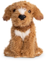 Living Nature Labradoodle plush dog brown cuddly toy