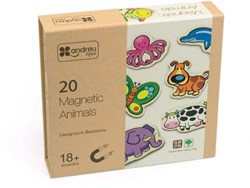 Andreu Toys magnetic toy - 20 magnetic cardboard animals