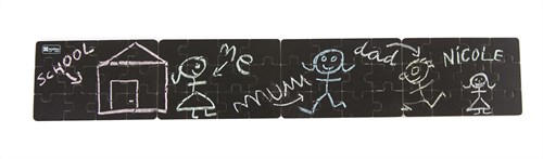 Andreu Toys puzzle educational toy chalkboard 4 pieces cardboard-2