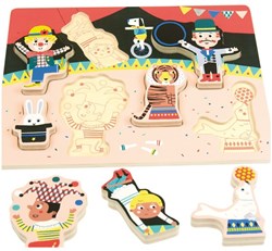 Andreu Toys puzzle - thick cardboard circus puzzle for kids