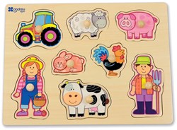 Andreu Toys wooden farm puzzle - educational toy for children