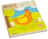 Andreu Toys puzzle - educational toy chicken egg cardboard-2