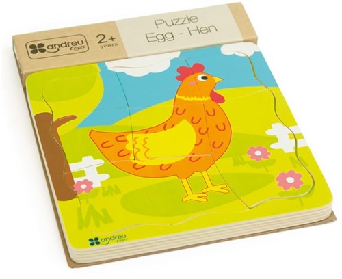 Andreu Toys puzzle - educational toy chicken egg cardboard-2