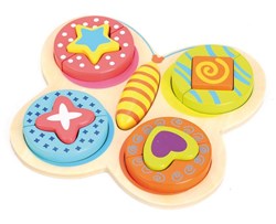 Andreu Toys butterfly puzzle - educational cardboard toy