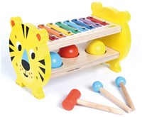 Andreu Toys wooden toy xylophone tiger educational game music
