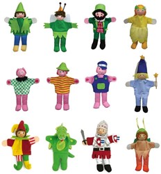 Andreu Toys finger puppets toy set - 12 characters - educational