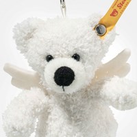 Steiff plush teddy bear keychain Lotte guardian angel white 12 cm-3