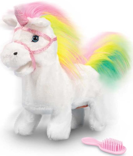 Tobar plush unicorn rainbow cuddly toy for kids-2